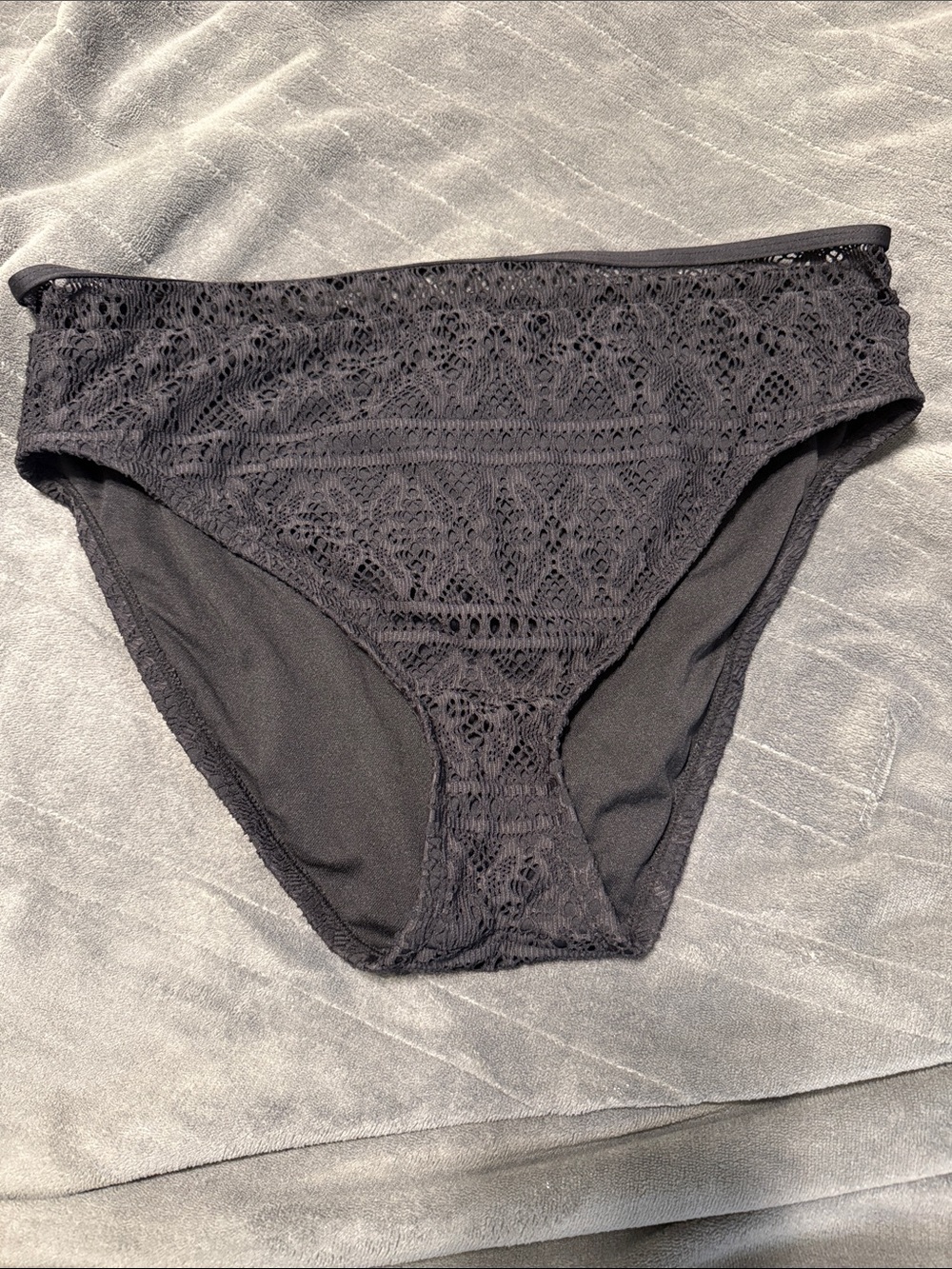 Time and Tru Black Lace Bikini Swim Bottoms